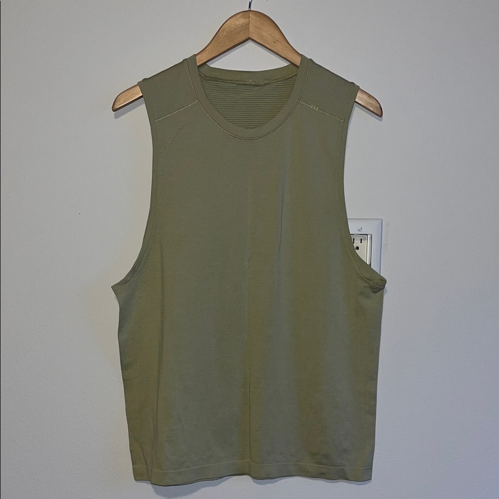 lululemon athletica neon green/yellow Men's Tank Top